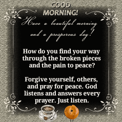 Good Morning Poster With Coffee GIF