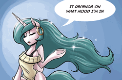 Good Morning Princess Celestia Changing Hair Color GIF