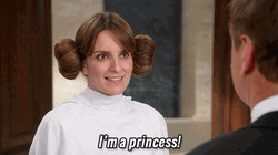 Good Morning Princess Leia Parody Tina Fey GIF