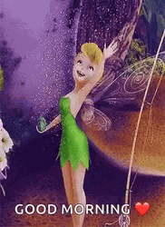 Good Morning Princess Tinkerbell GIF
