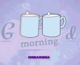 Good Morning Rainy Day Tea Bag GIF