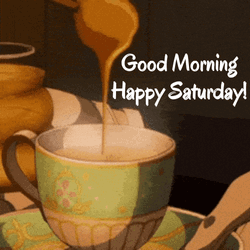 Good Morning Saturday Anime Coffee
