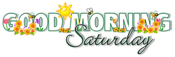 Good Morning Saturday Word Art GIF