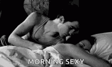 Good Morning Sexy Love Kissing On Bed GIF