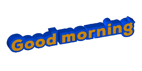 Good Morning Sign Sticker