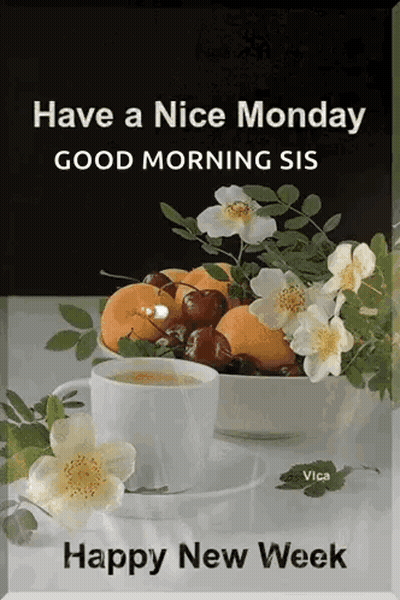 Good Morning Sis Happy New Week GIF