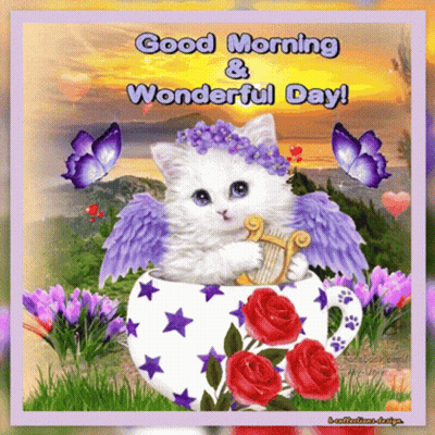 Good Morning Smile And Have Nice Day Waterfall GIF