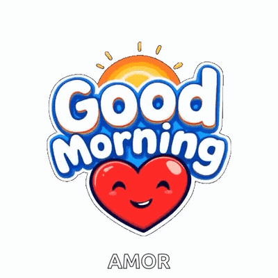 Good Morning Smiling Heart with Sun