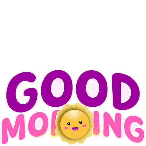Good Morning Smiling Sun Sticker