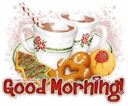 Good Morning Snow Coffee Biscuits GIF
