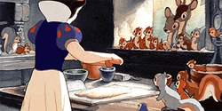 Good Morning Snow White Cooking GIF