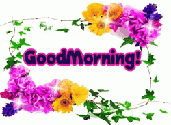 Good Morning Sparkling Tumblr Flower GIF