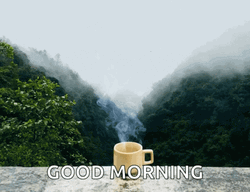 Good Morning Steaming Coffee GIF