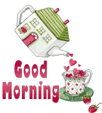 Good Morning Strawberry Sticker