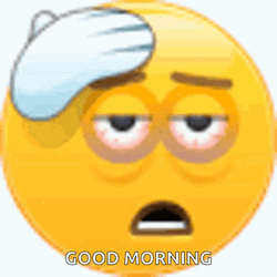 Good Morning Stress Emoji GIF