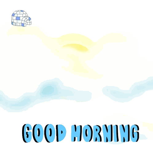 Good Morning Sun And Igloo Sticker