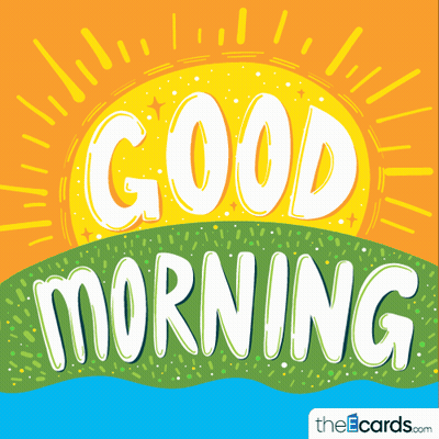 Good Morning Sun Greeting Card GIF