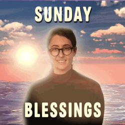 Good Morning Sunday Blessing Girl Greeting Sunrise GIF