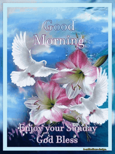 Good Morning Sunday Blessings Card GIF