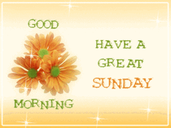 Good Morning Sunday Great Day Sparkly Daisy GIF