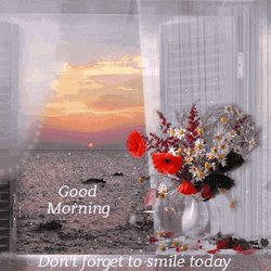 Good Morning Sunrise Don't Forget To Smile Sparkling GIF