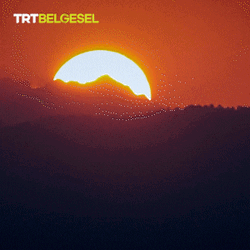 Good Morning Sunrise Mountain Silhouette Slow Motion GIF