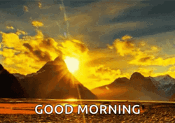 Good Morning Sunrise Timelapse Golden Clouds GIF