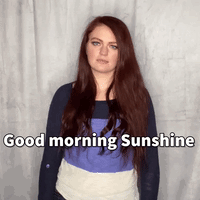 Good Morning Sunshine Energetic To Sad Girl GIF