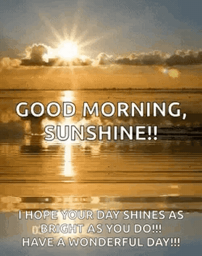 Good Morning Sunshine GIF