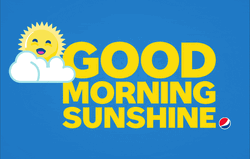 Good Morning Sunshine Pepsi Sun Clouds GIF