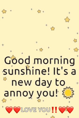 Good Morning Sunshine Poster GIF