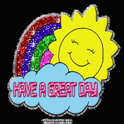 Good Morning Sunshine Rainbow Have A Great Day GIF