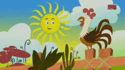 Good Morning Sunshine Rooster Cock A Doddle Doo GIF