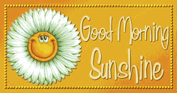 Good Morning Sunshine Smiling Daisy GIF