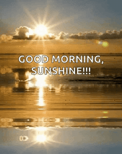 Good Morning Sunshine Sun Over Ocean GIF
