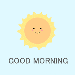 Good Morning Sunshine Sun Rays Rotating GIF