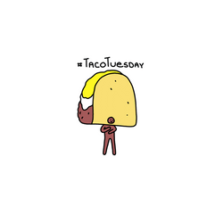 Good Morning Taco Tuesday Dancing Taco Head GIF