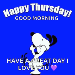 Good Morning Thursday Funny Snoopy Dance GIF