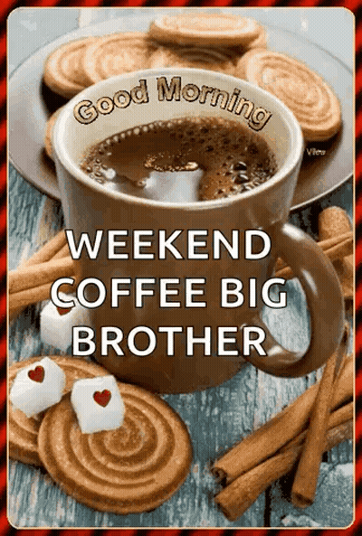 Good Morning Weekend Coffee Cup GIF