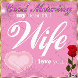 Good Morning Wife Beautiful Pink Wallpaper