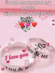 Good Morning Wife Couple Silver Ring GIF