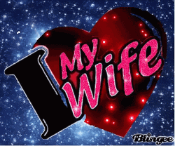 Good Morning Wife Glittering Heart GIF