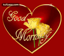 Good Morning Wife Sparkling Yellow Flowers GIF