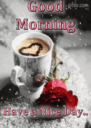 Good Morning Winter Heart Cappuccino