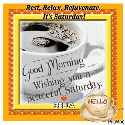 Good Morning Wishing Peaceful Saturday GIF