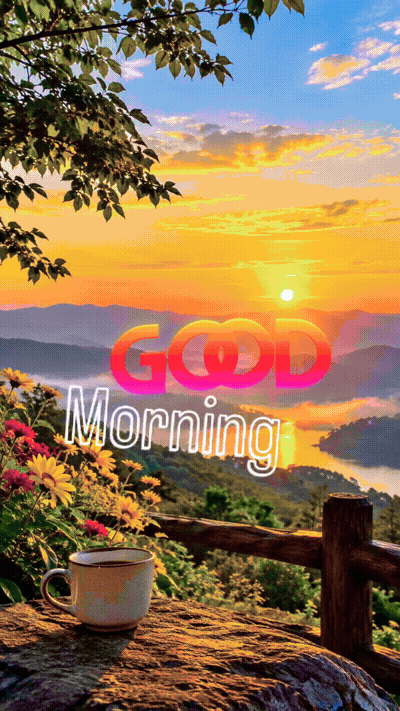 Good Morning With Sunrise GIF