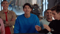 Good News Everyone Power Rangers Drum Roll GIF | GIFDB.com