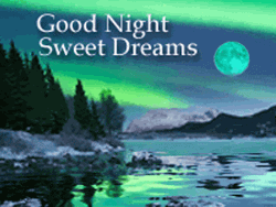 Good Night And Sweet Dreams Northern Lights Lake