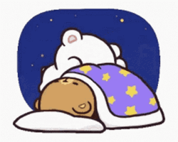 Good Night Animated Annoying Bear GIF