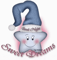 Good Night Animated Nightcap Star GIF